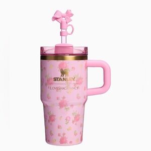 LoveShackFancy Pink Floral Tumbler